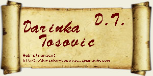 Darinka Tošović vizit kartica